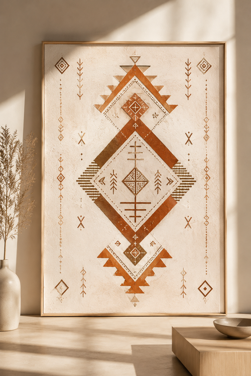 Héritage berbère — Affiche Fine Art Amazigh Contemporain | Morocco Walls