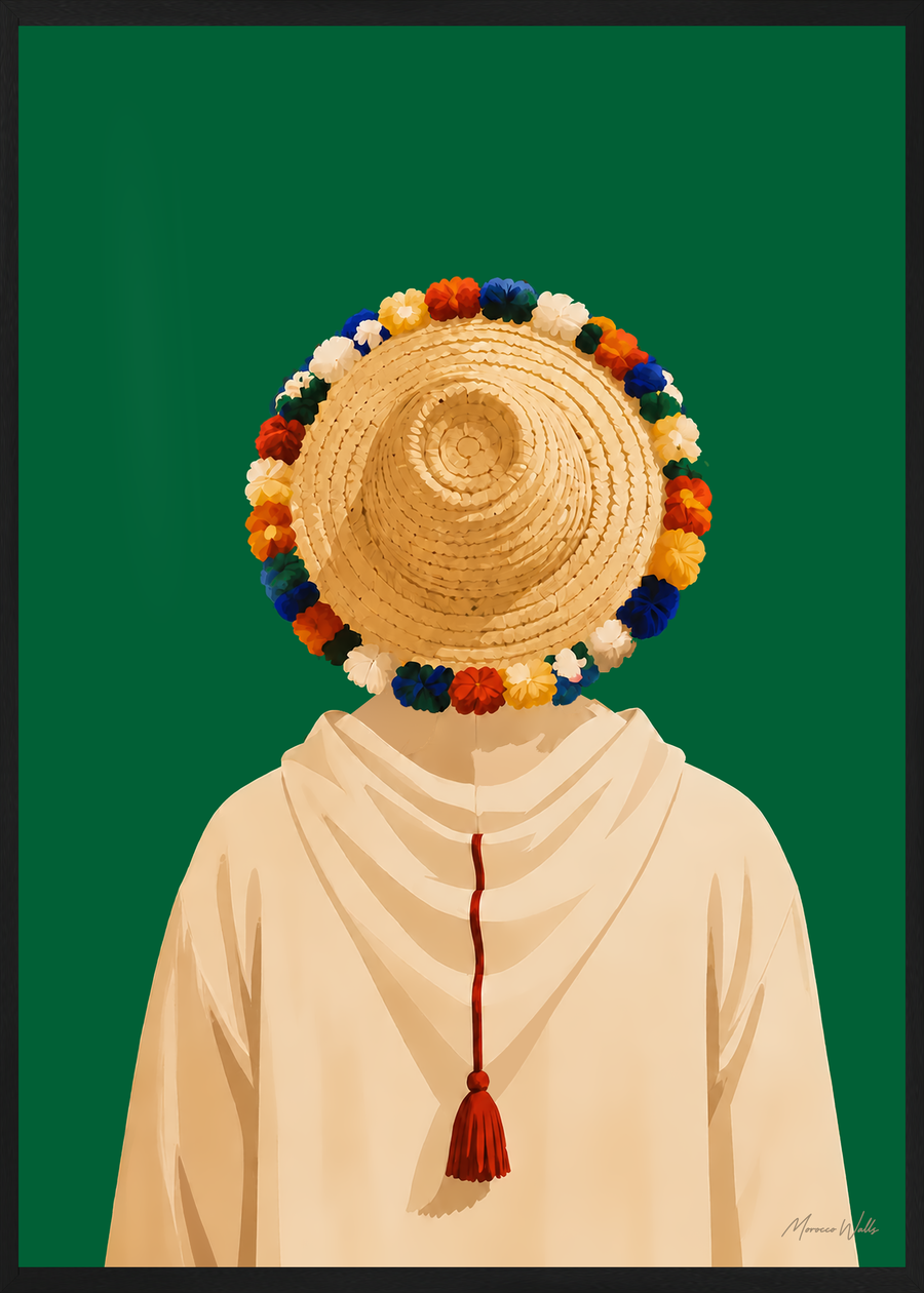 Affiche Le Voyageur en cadre noir, Morocco Walls