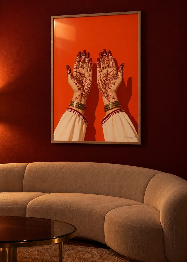 Affiche Baraka mise en situation dans un intérieur, Morocco Walls