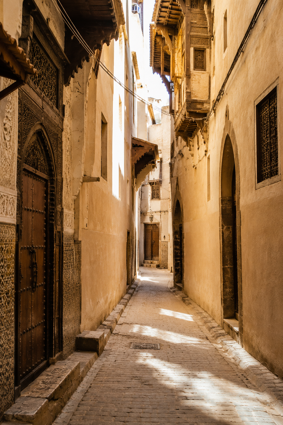 Fès, lumière des ruelles — Affiche Fine Art Médina Maroc | Morocco Walls