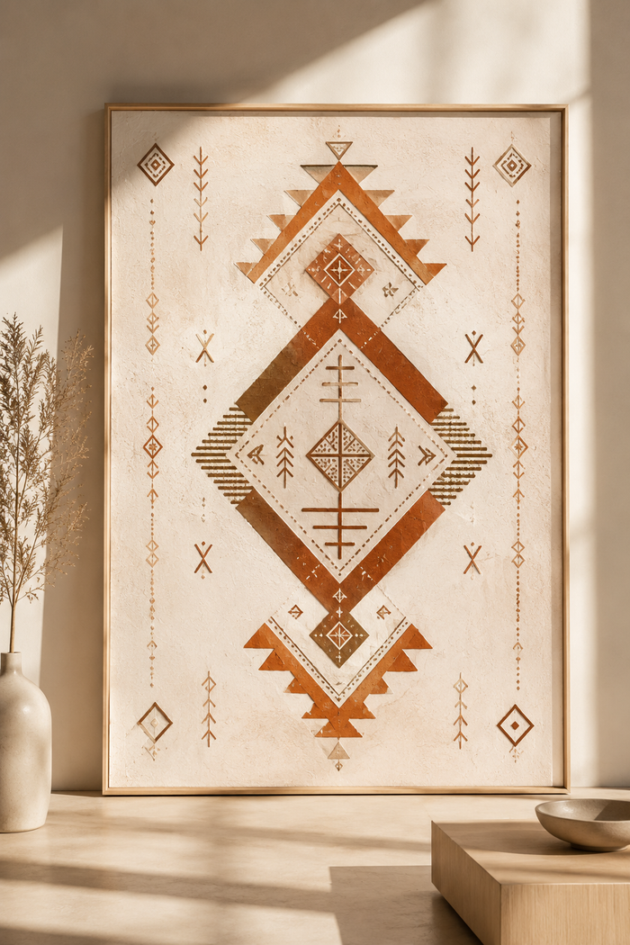 Héritage berbère — Affiche Fine Art Amazigh Contemporain | Morocco Walls