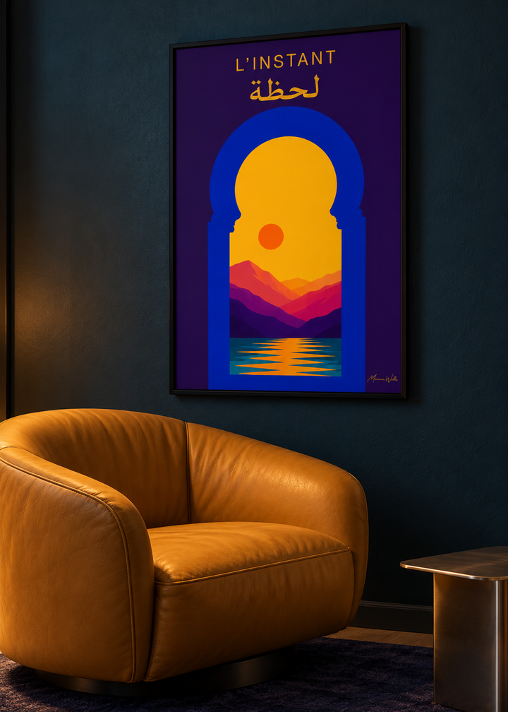 Affiche L'Instant mise en situation dans un intérieur, Morocco Walls