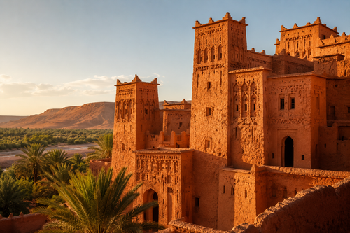 Kasbah au soleil — Affiche Fine Art Architecture Maroc | Morocco Walls