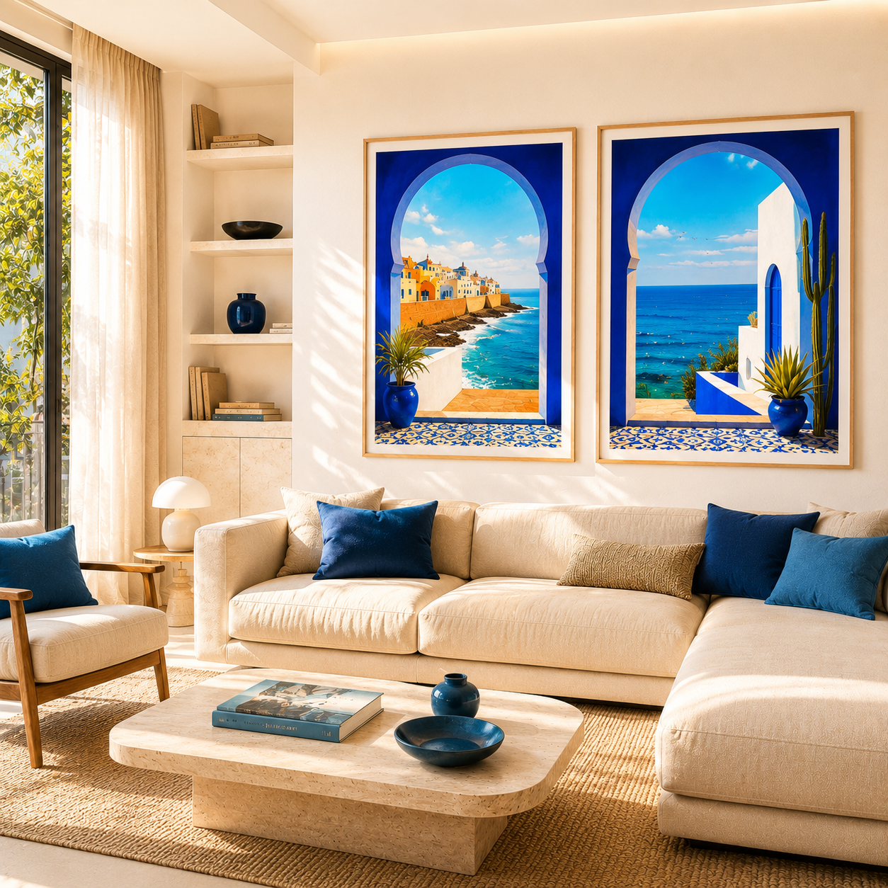 Morocco Walls, affiches inspirées du Maroc dans un intérieur contemporain